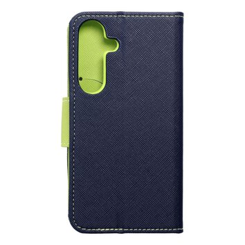 Kabura Fancy Book do SAMSUNG S24 granatowy / limonkowy