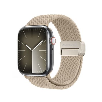 DUX DUCIS pasek MIXTURE PRO pleciony do Apple Watch 42 / 44 / 45 / 49 mm beowy