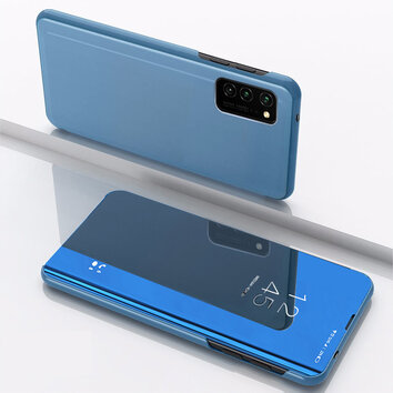 Etui Smart Clear View do Samsung Galaxy A34 5G niebieske