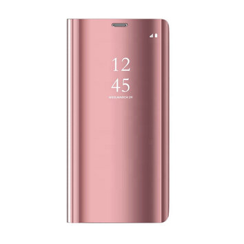 Etui Smart Clear View do Samsung Galaxy S21 FE 5G różowe