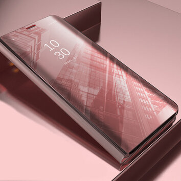 Etui Smart Clear View do Samsung Galaxy S21 FE 5G różowe