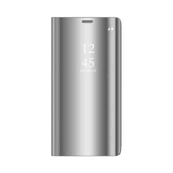 Etui Smart Clear View do Samsung Galaxy S10 Plus srebrny