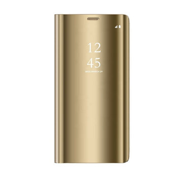Etui Smart Clear View do Samsung Galaxy S22 złote