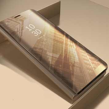 Etui Smart Clear View do Samsung Galaxy S8 złoty