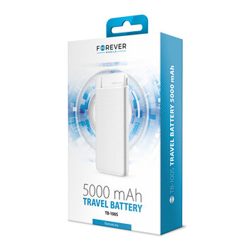 Forever power bank TB-100S 5000 mAh biały