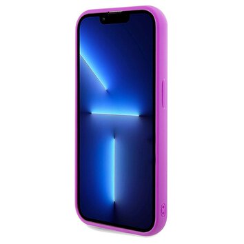 Oryginalne Etui GUESS Hardcase GUHCP14LPMSDGSF do iPhone 14 Pro (Disco Script Metal / fuksja)