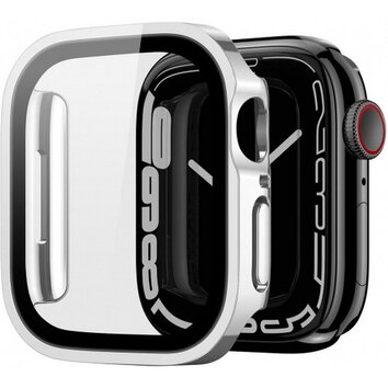 DUX DUCIS futera HAMO ochronny ze szkem do Apple Watch 7 / 8 / 9 45 mm srebrny