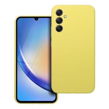 Futerał SILICONE 2mm do SAMSUNG A34 5G żółty