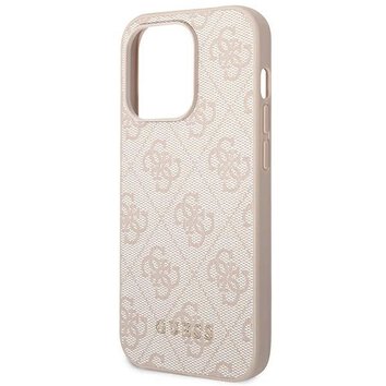 Oryginalne Etui GUESS Hardcase GUHCP14LG4GFPI do iPhone 14 PRO (4G Gold Logo / rowy)
