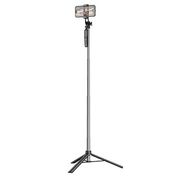 HOCO uchwyt selfie z pilotem bezprzewodowym tripod K19 czarny