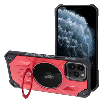 Futera Armor Mag Cover kompatybilny z MagSafe do IPHONE 11 PRO MAX czerwony