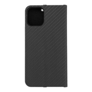 Kabura LUNA Book Carbon do IPHONE 12 / 12 PRO czarny