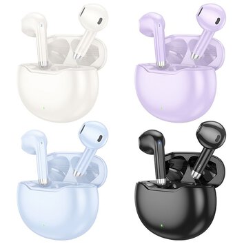HOCO suchawki bezprzewodowe bluetooth TWS EW61 fioletowe