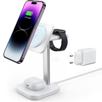 ESR HALOLOCK 3IN1 WATCH MAGNETIC MAGSAFE WIRELESS CHARGER WHITE
