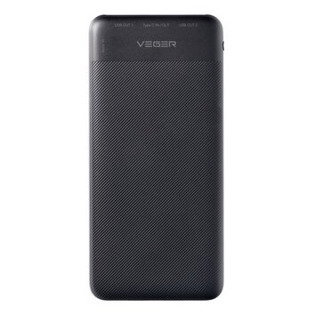 VEGER powerbank 10 000 mAh PD QC3.0 2A 20W A11S (W1133S) czarny.