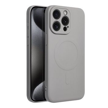 Futerał SILICONE MAG COVER kompatybilny z MagSafe do IPHONE 16 Pro tytanowy