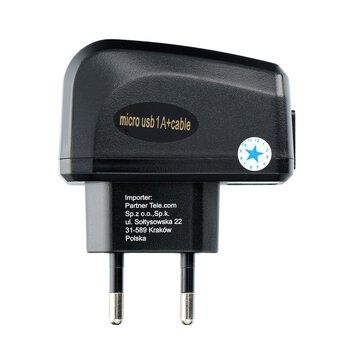 Ładowarka Sieciowa Micro USB Uniwersalna z odpinanym kablem 1A Blue Star Lite