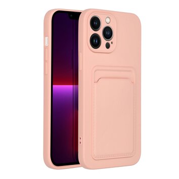 Futerał CARD CASE do IPHONE 13 Pro Max różowy