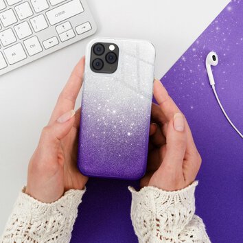 Futerał SHINING do IPHONE 7 Plus / 8 Plus transparent/fiolet