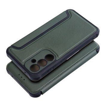 Kabura RAZOR Book do SAMSUNG S23 FE ciemnozielony