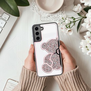 Futerał TEDDY BEAR do SAMSUNG A13 5G / A04S różowy