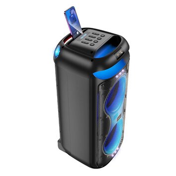 HOCO głośnik bluetooth + 2 x bezprzewodowe mikrofony HA13 Max czarny HOCO głośnik bluetooth + 2 x bezprzewodowe mikrofony HA13 Max czarny