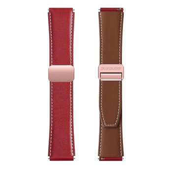 DUX DUCIS pasek YA skrzany 22 mm czerwony
