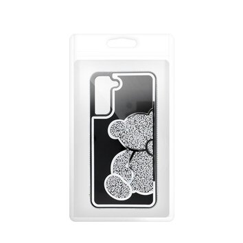 Futerał TEDDY BEAR do SAMSUNG A16 5G srebrny