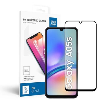 Szko hartowane Blue Star 5D - do Samsung A05s (full glue/case friendly) - czarny
