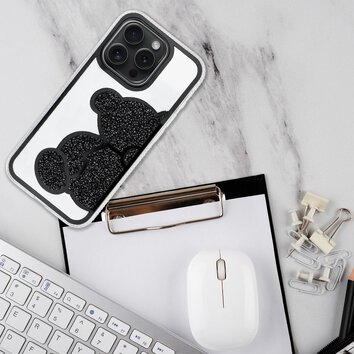 Futerał TEDDY BEAR do IPHONE 15 czarny