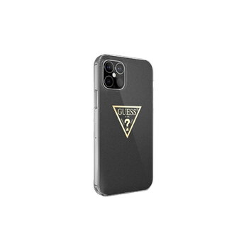 Guess nakładka do iPhone 12 Mini 5,4" GUHCP12SPCUMPTBK czarny hard case Metallic Collection