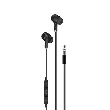 XO słuchawki przewodowe EP22 jack 3,5mm dokanałowe czarne