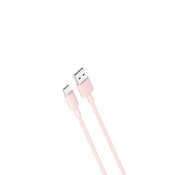 XO kabel NB156 USB - USB-C 1,0 m 2,4A różowy
