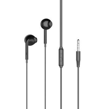 XO słuchawki przewodowe EP28 jack 3,5mm douszne czarne