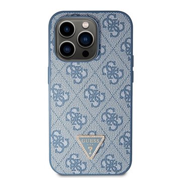 GUESS futera do IPHONE 14 Pro GUHCP14LP4TDSCPB (Crossbody 4G Metal Logo) niebieski