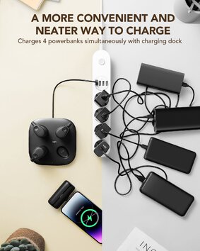 VEGER powerbank 20 000 mAh zestaw powerbankw 4 x 5000 mAh Pogo czarny