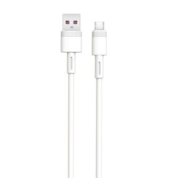 XO kabel NB-Q166 USB - microUSB 1,0 m 5A biały