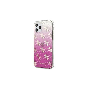 Guess nakładka do iPhone 12 Pro Max 6,7" GUHCP12LPCU4GGPI różowe hard case 4G Gradient