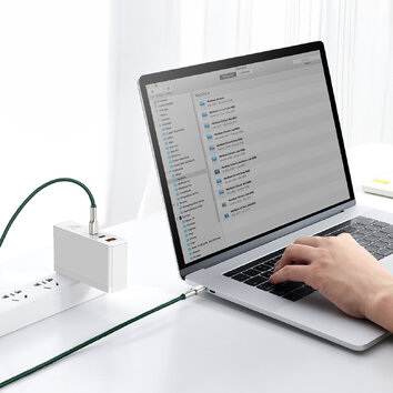 Baseus kabel Cafule Metal PD USB-C - USB-C 2,0 m zielony 100W