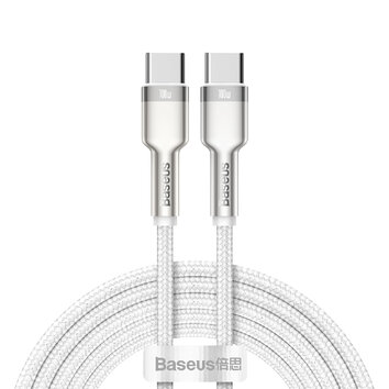 Baseus kabel Cafule Metal PD USB-C - USB-C 2,0 m biały 100W