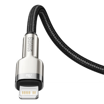 Baseus kabel Cafule Metal PD USB-C - Lightning 2,0 m czarny 20W
