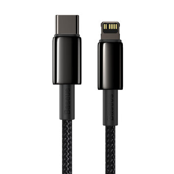 Baseus kabel Tungsten PD USB-C - Lightning 2,0 m czarny 20W