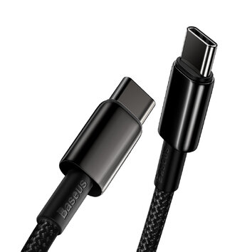 Baseus kabel Tungsten PD USB-C - USB-C 2,0 m czarny 100W
