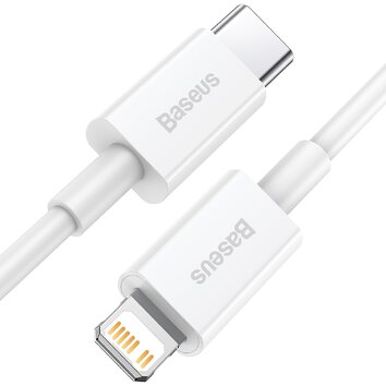 Baseus kabel Superior PD USB-C - Lightning 0,25 m biały 20W