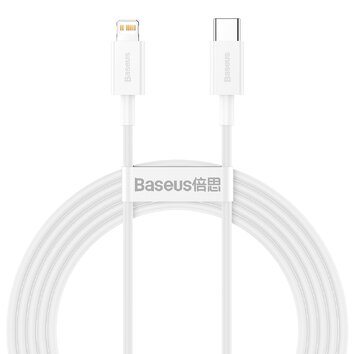 Baseus kabel Superior PD USB-C - Lightning 2,0 m biały 20W
