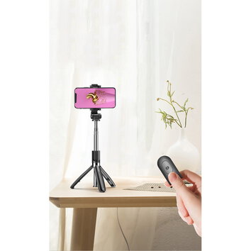 XO selfie stick Bluetooth tripod SS08 czarny 68cm