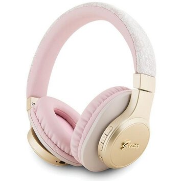 GUESS słuchawki bezprzewodowe bluetooth nauszne GUBH604GEMP (4G Script) różowe