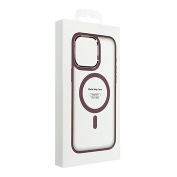 Futera Matte Mag Cover kompatybilny z MagSafe do IPHONE 15 PRO czerwony