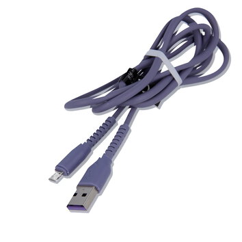 Maxlife kabel MXUC-04 USB - microUSB 1,0 m 3A fioletowy