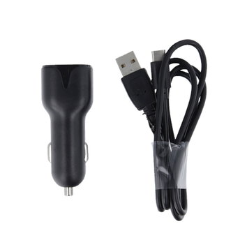 Maxlife ładowarka samochodowa MXCC-01 2x USB 2,4A czarna + kabel USB-C